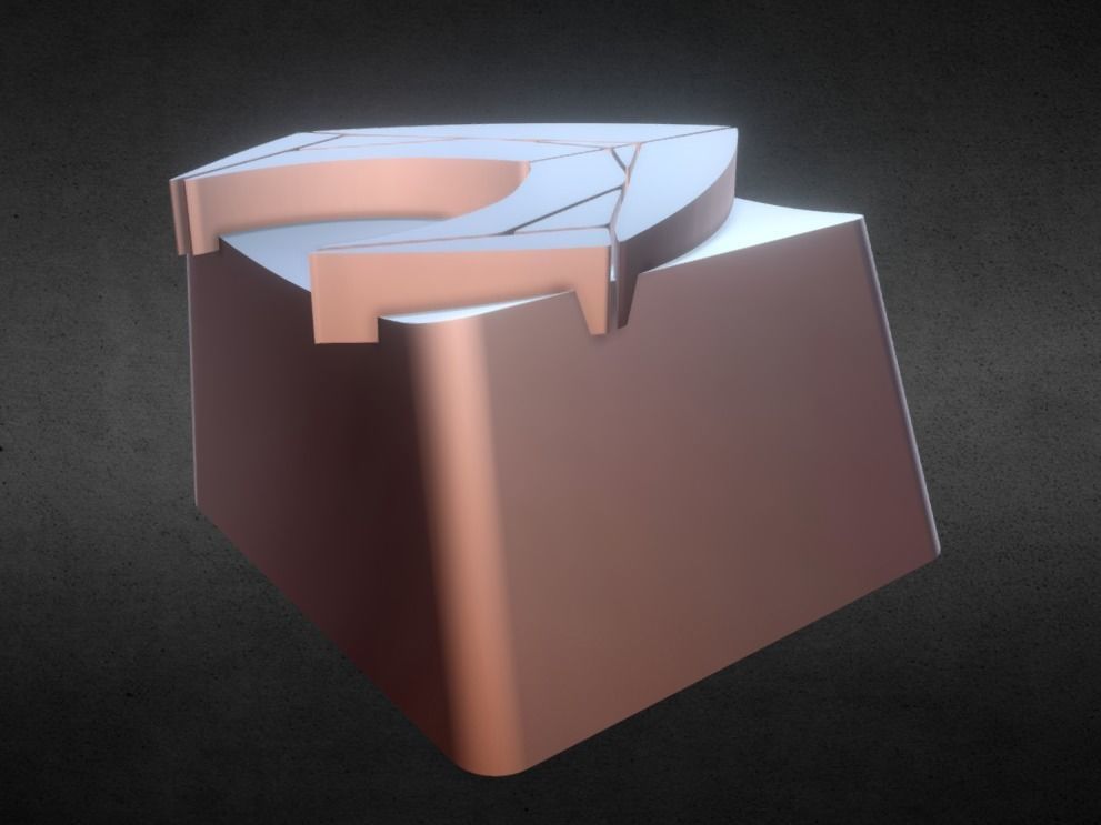 Aqua Man Keycap 3D print model_6