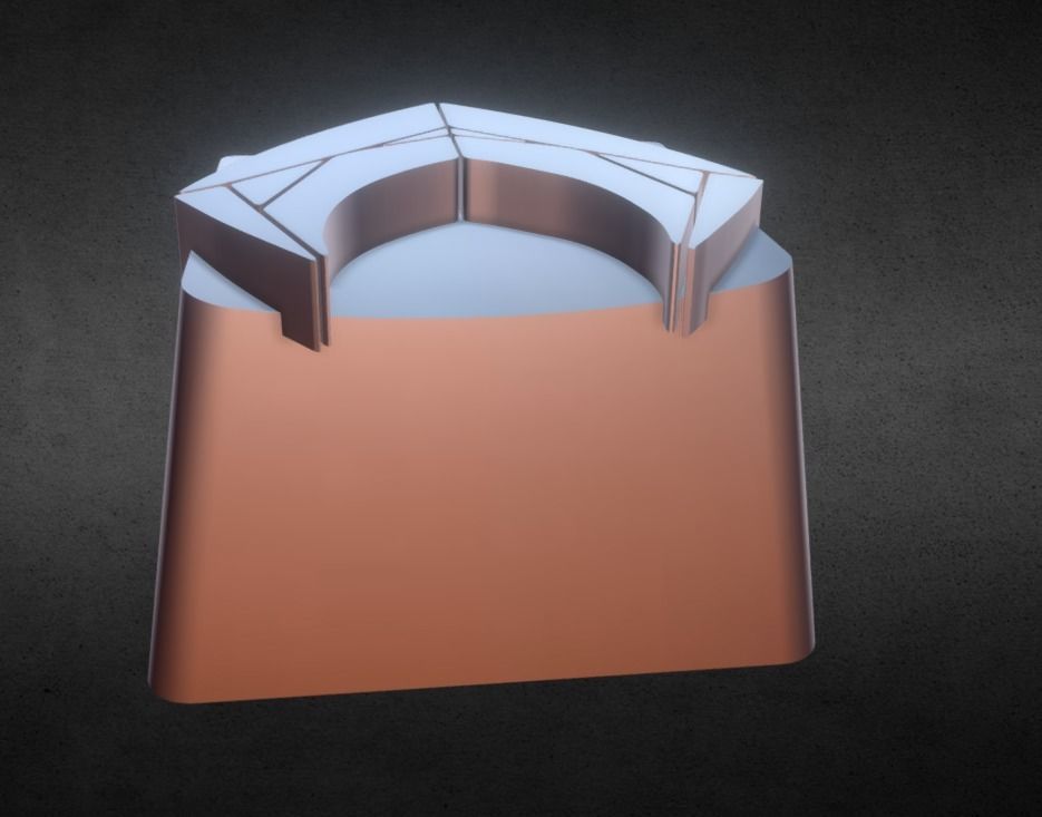 Aqua Man Keycap 3D print model_5