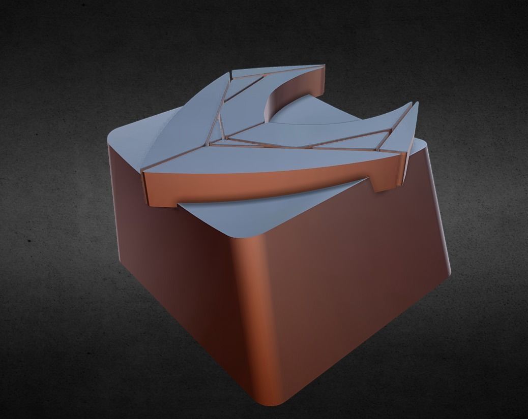 Aqua Man Keycap 3D print model_10