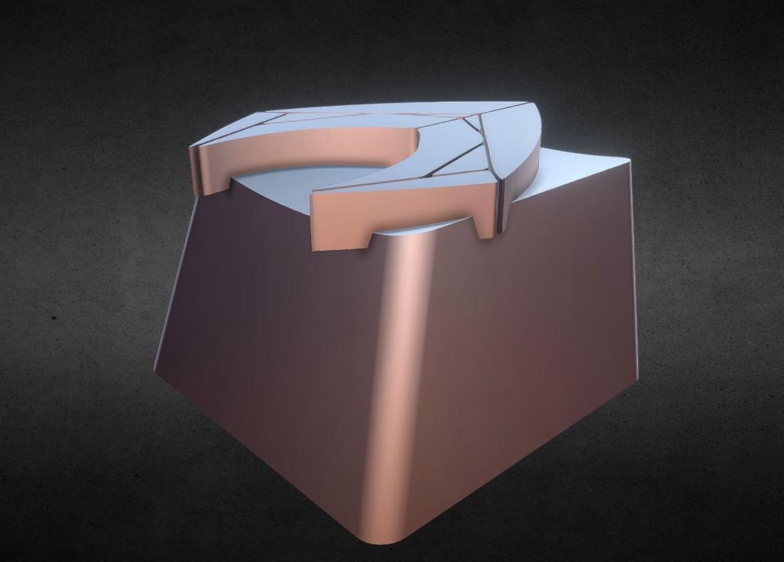 Aqua Man Keycap 3D print model_23