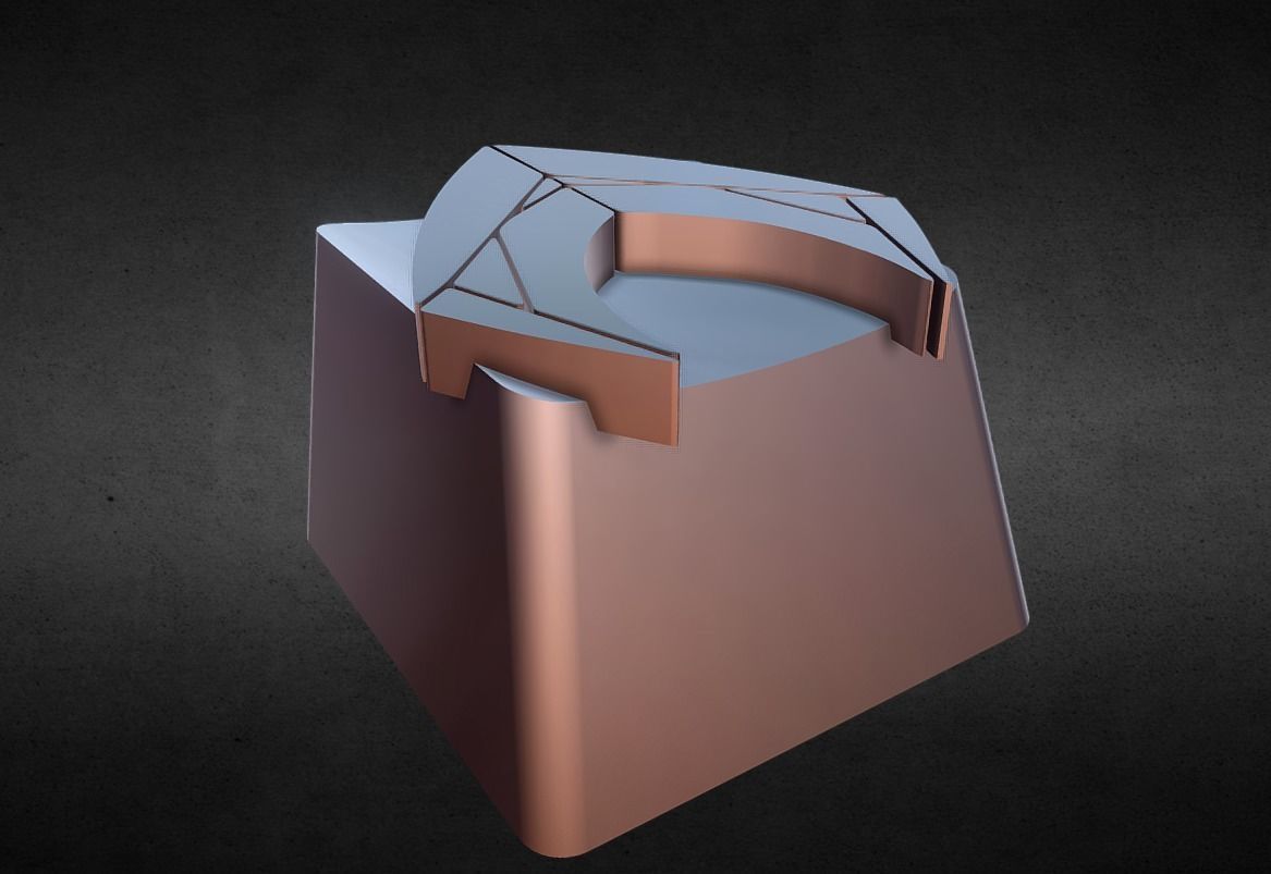Aqua Man Keycap 3D print model_21