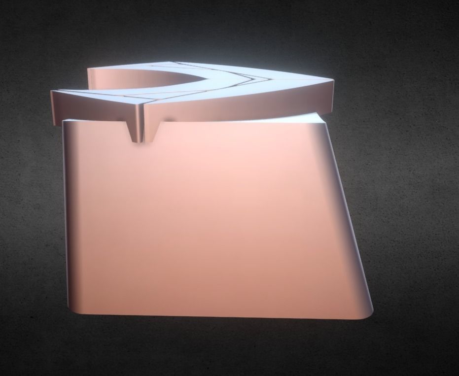 Aqua Man Keycap 3D print model_7