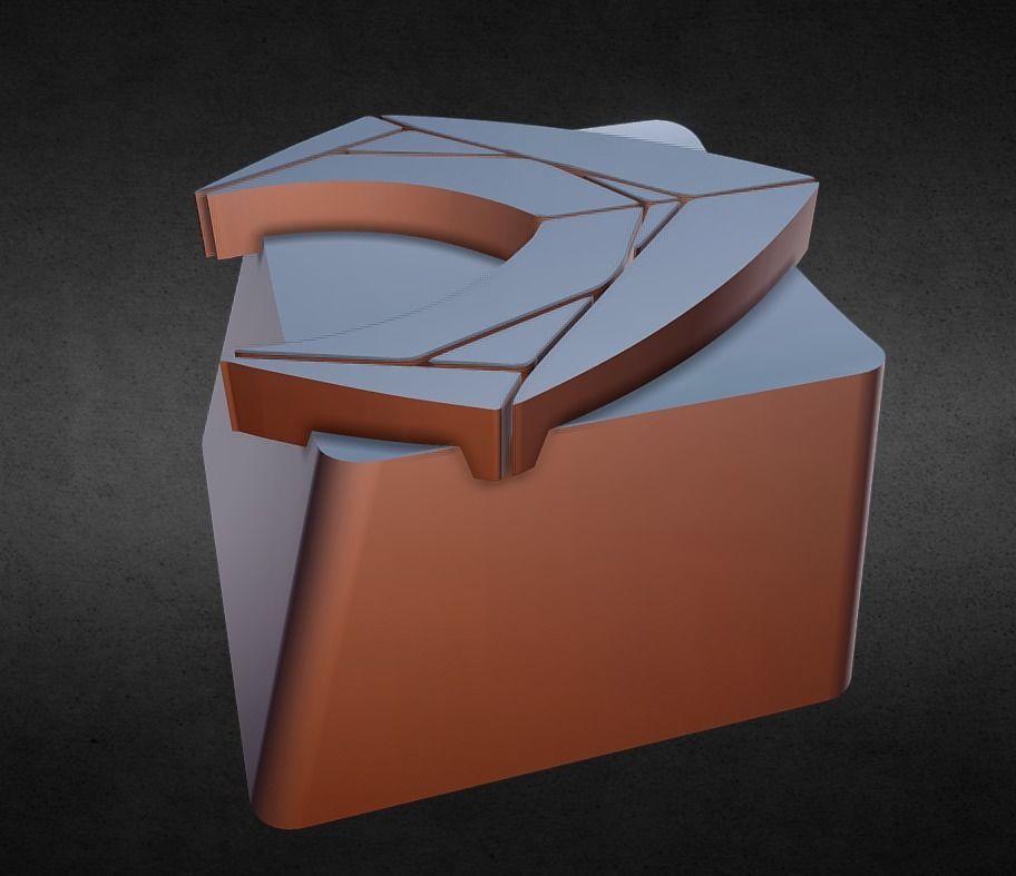 Aqua Man Keycap 3D print model_1