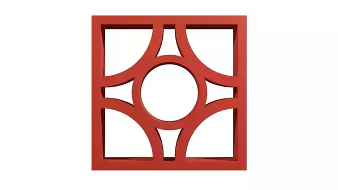 Brick Jaali block archCircle