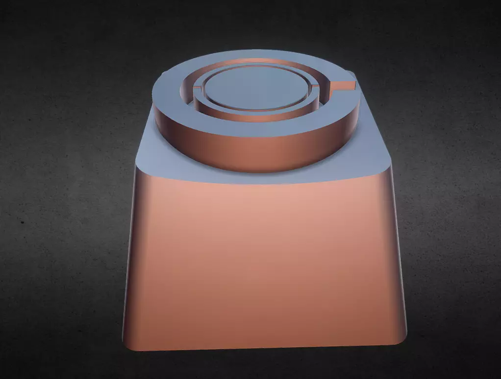 Cyborg Keycap 3D print model_0