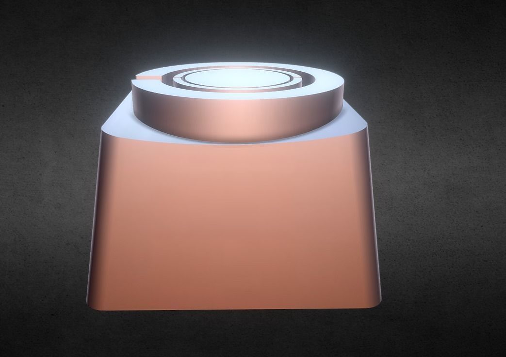 Cyborg Keycap 3D print model_6