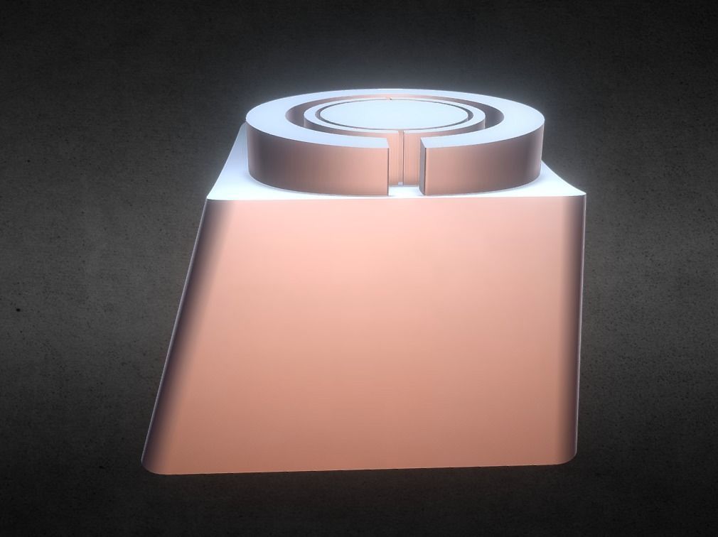 Cyborg Keycap 3D print model_4