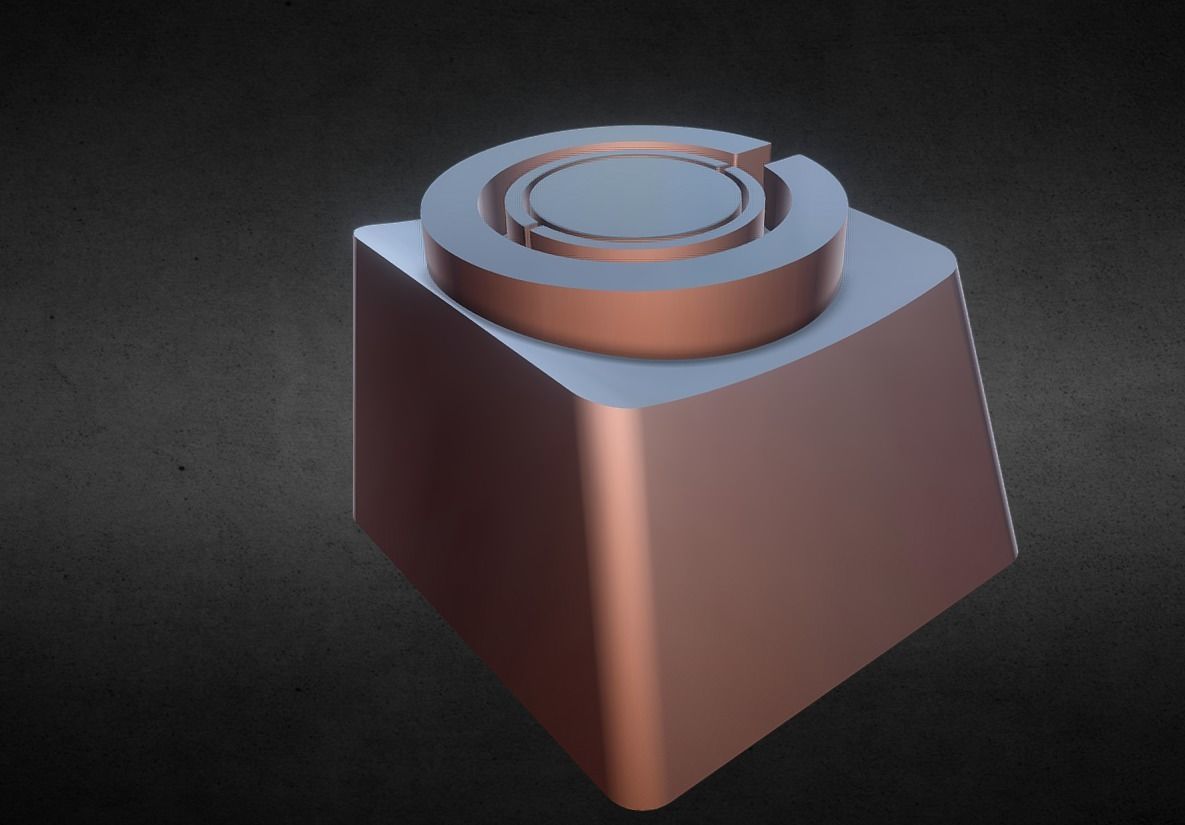 Cyborg Keycap 3D print model_8