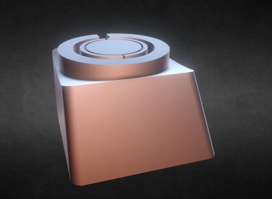 Cyborg Keycap 3D print model_7