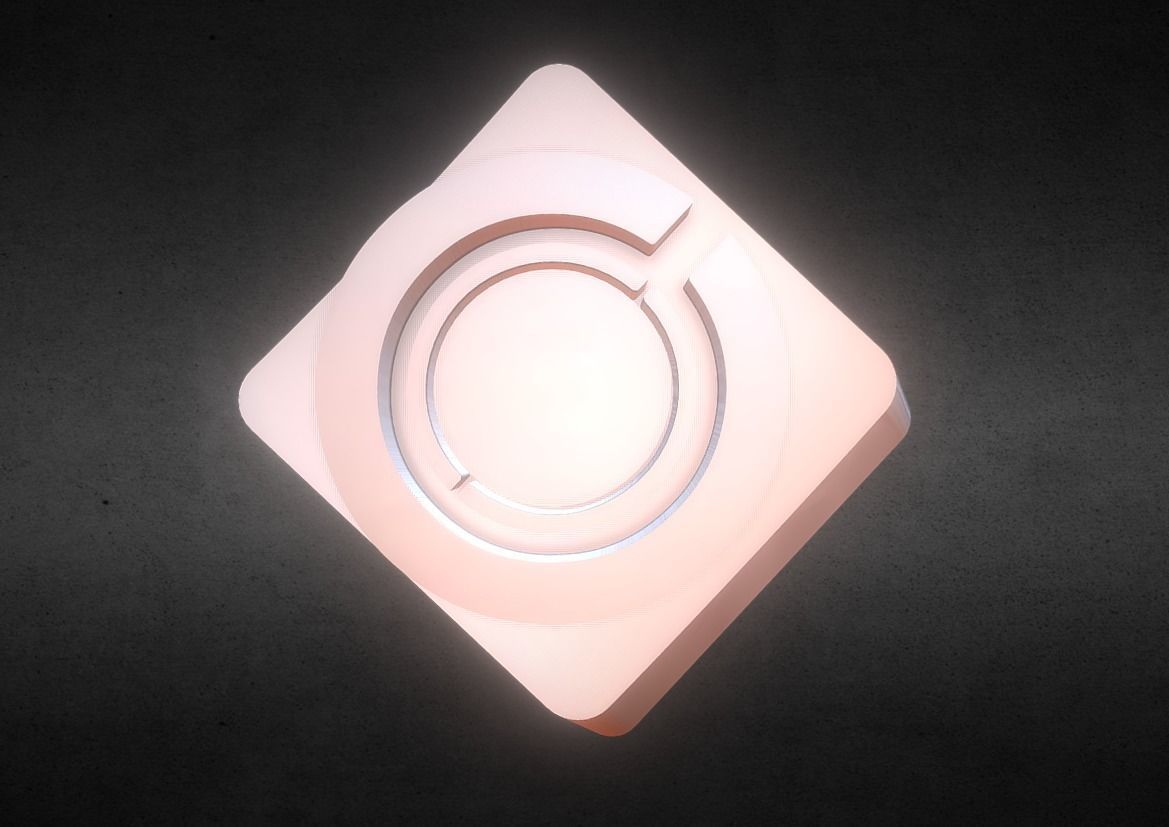 Cyborg Keycap 3D print model_9