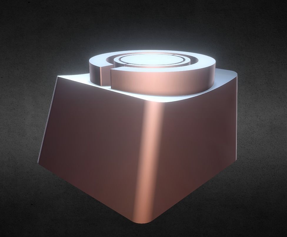 Cyborg Keycap 3D print model_5