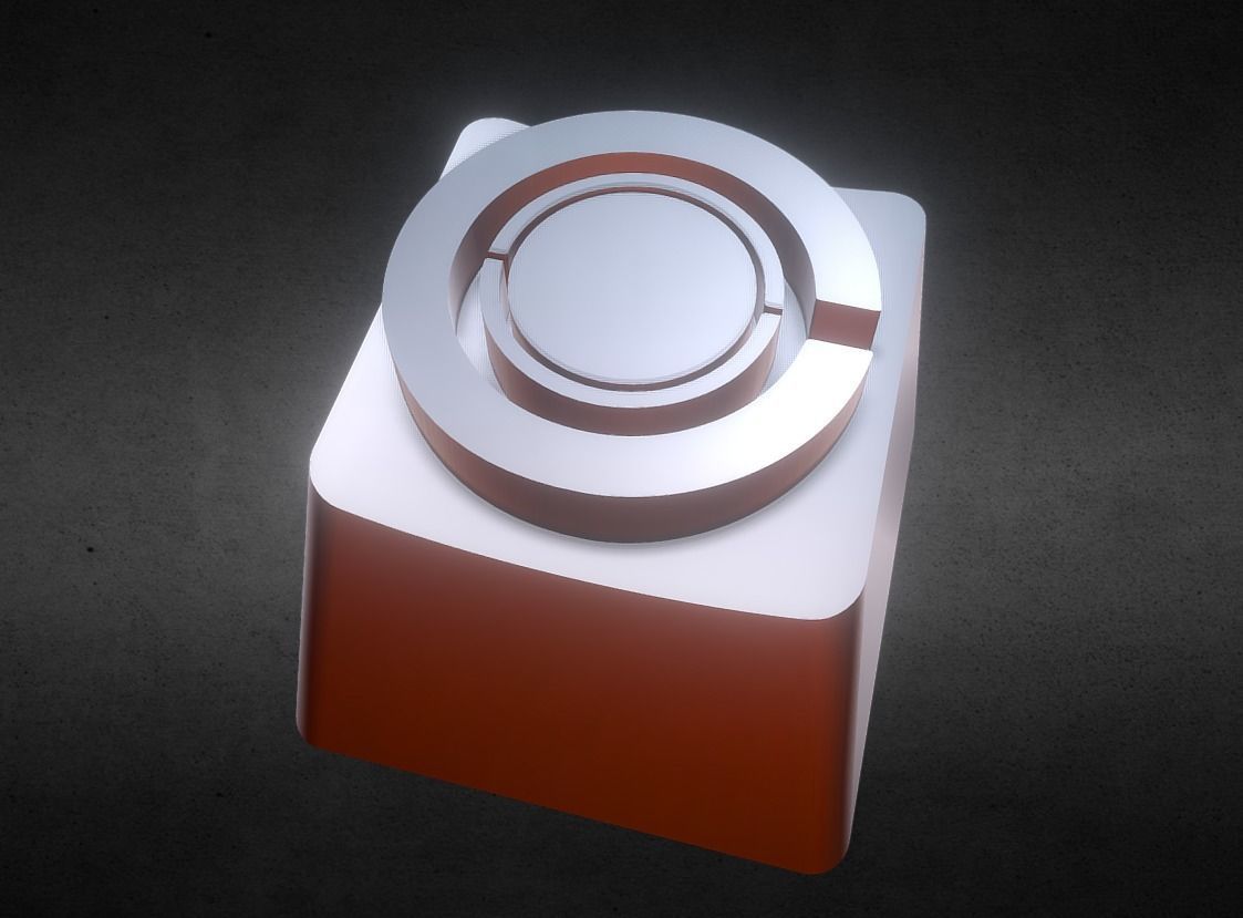 Cyborg Keycap 3D print model_1