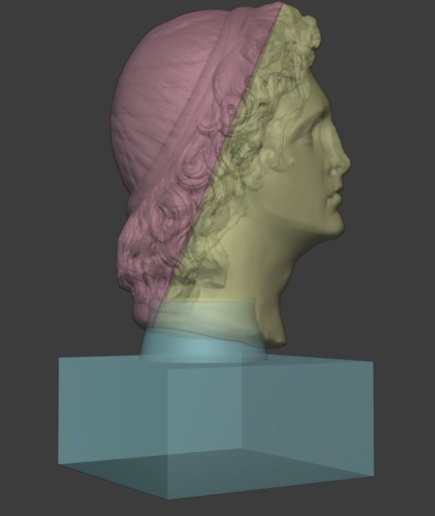 Alexander the Great  - Vaporwave Bust 3D print model_3