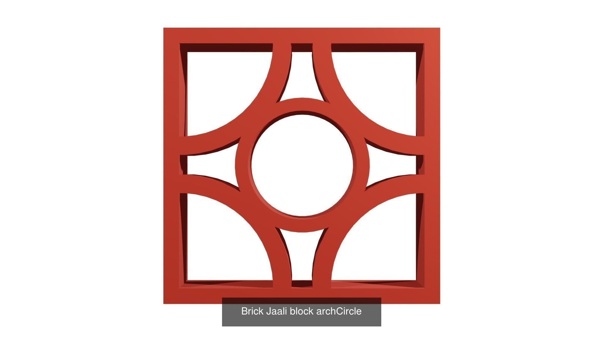 Bricks Jaali Style Designer 3D Model Collection_6
