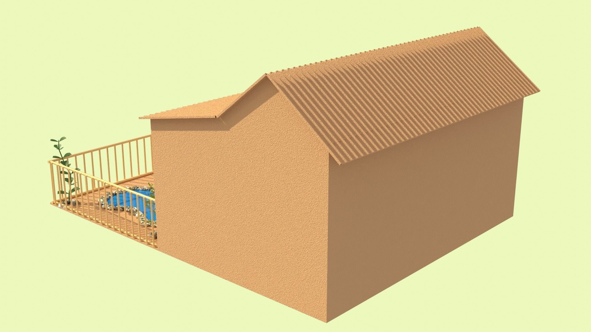 Cardboard house in some formats 3D model_28