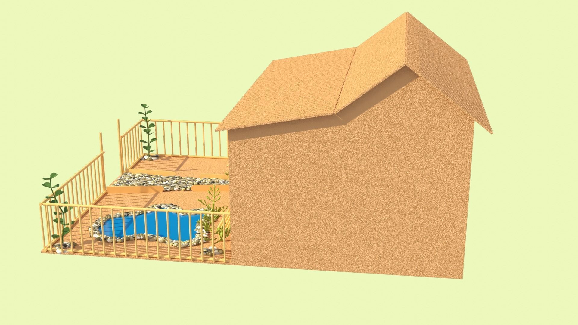 Cardboard house in some formats 3D model_31