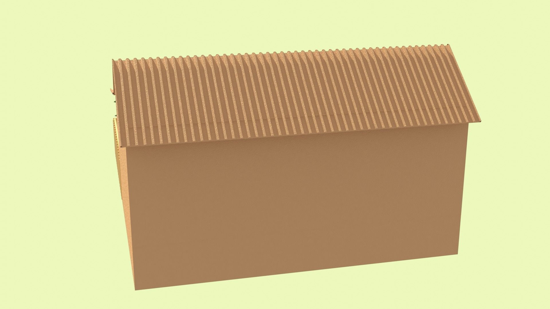 Cardboard house in some formats 3D model_25