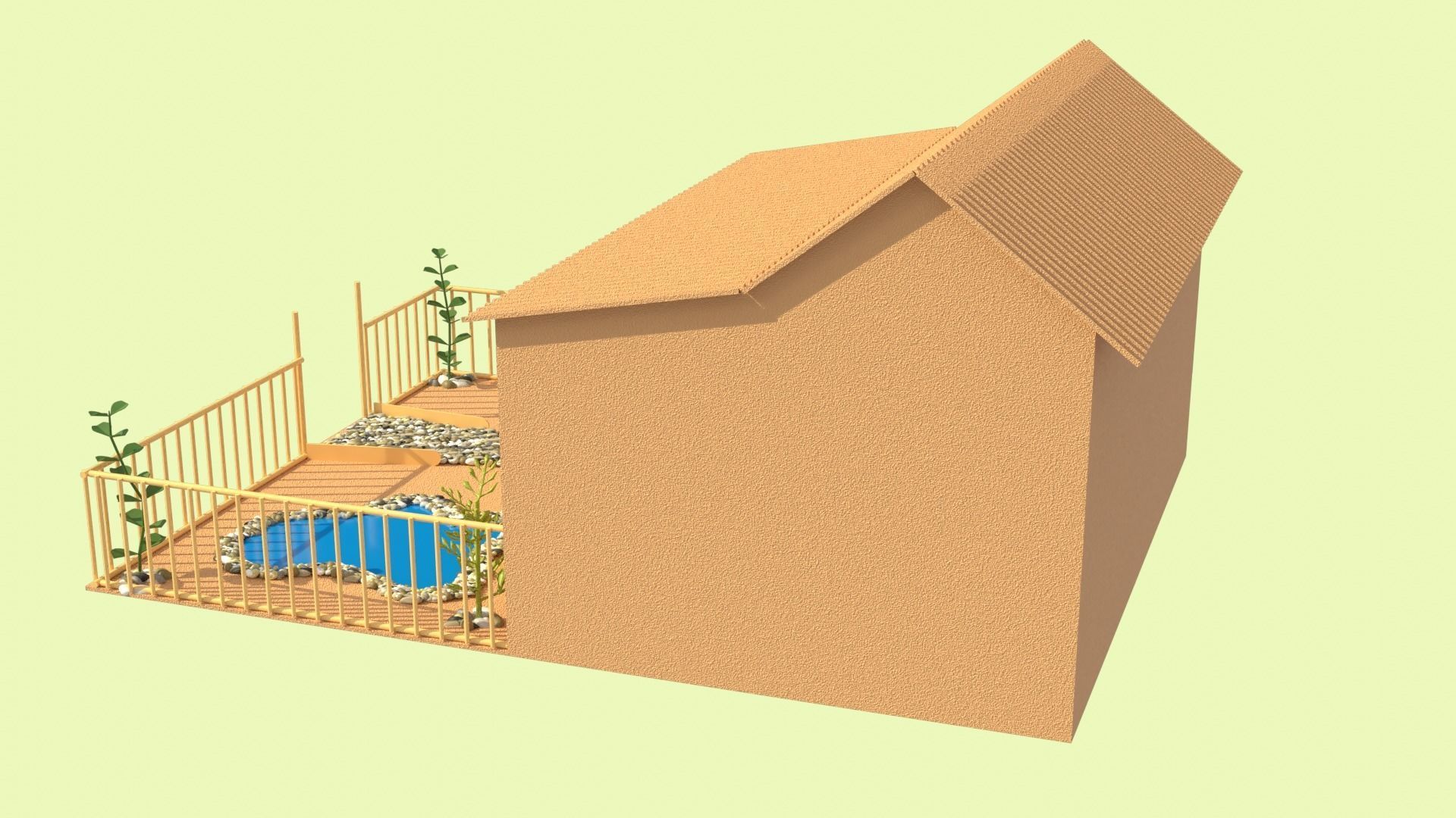 Cardboard house in some formats 3D model_30