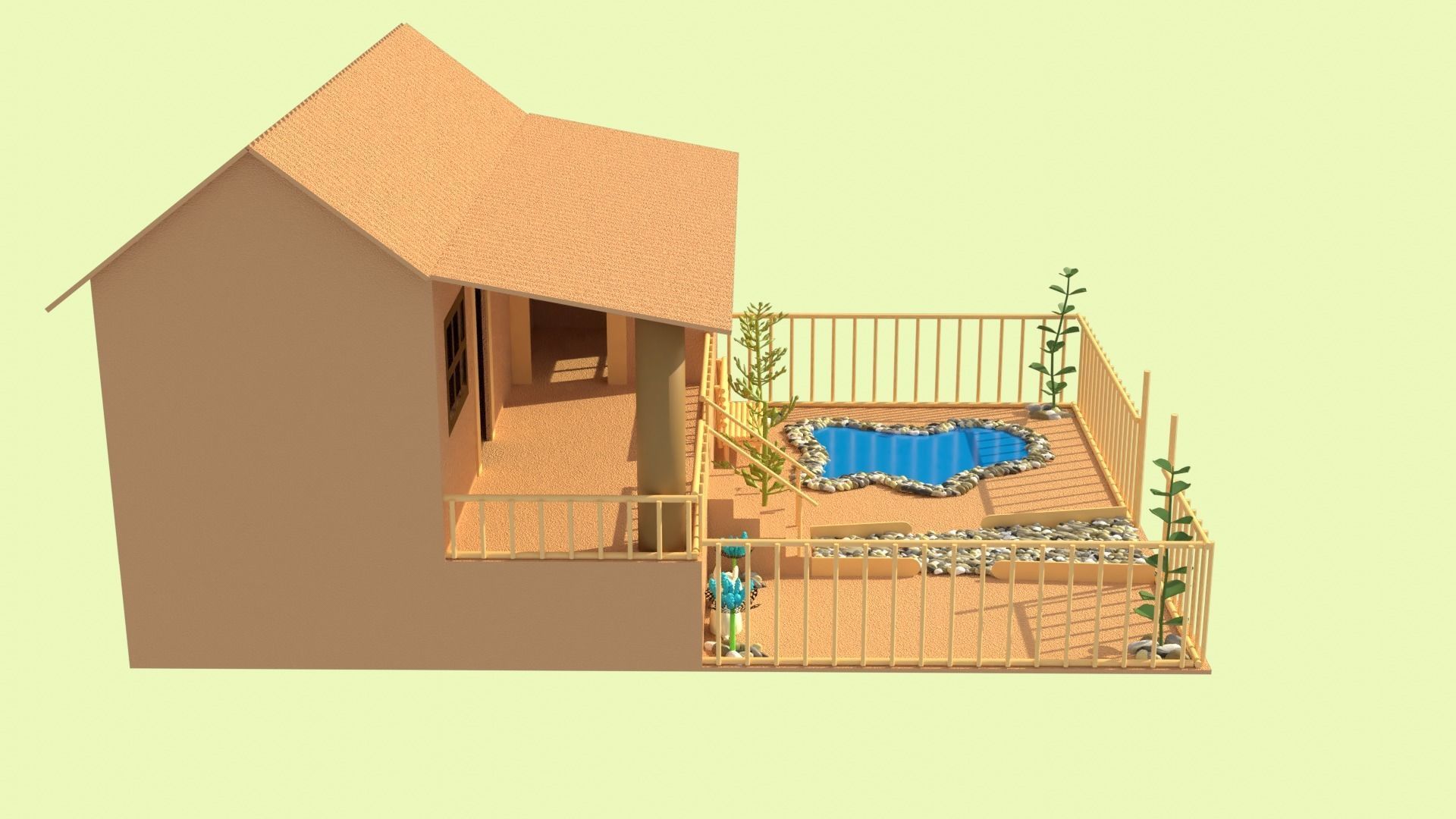 Cardboard house in some formats 3D model_15