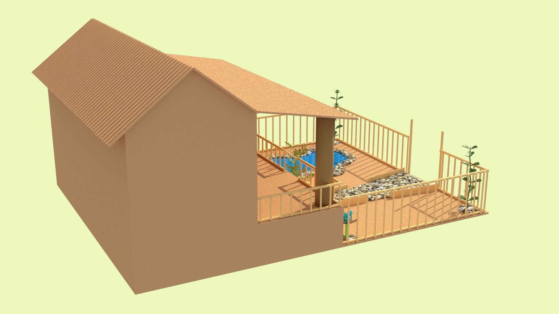 Cardboard house in some formats 3D model_18