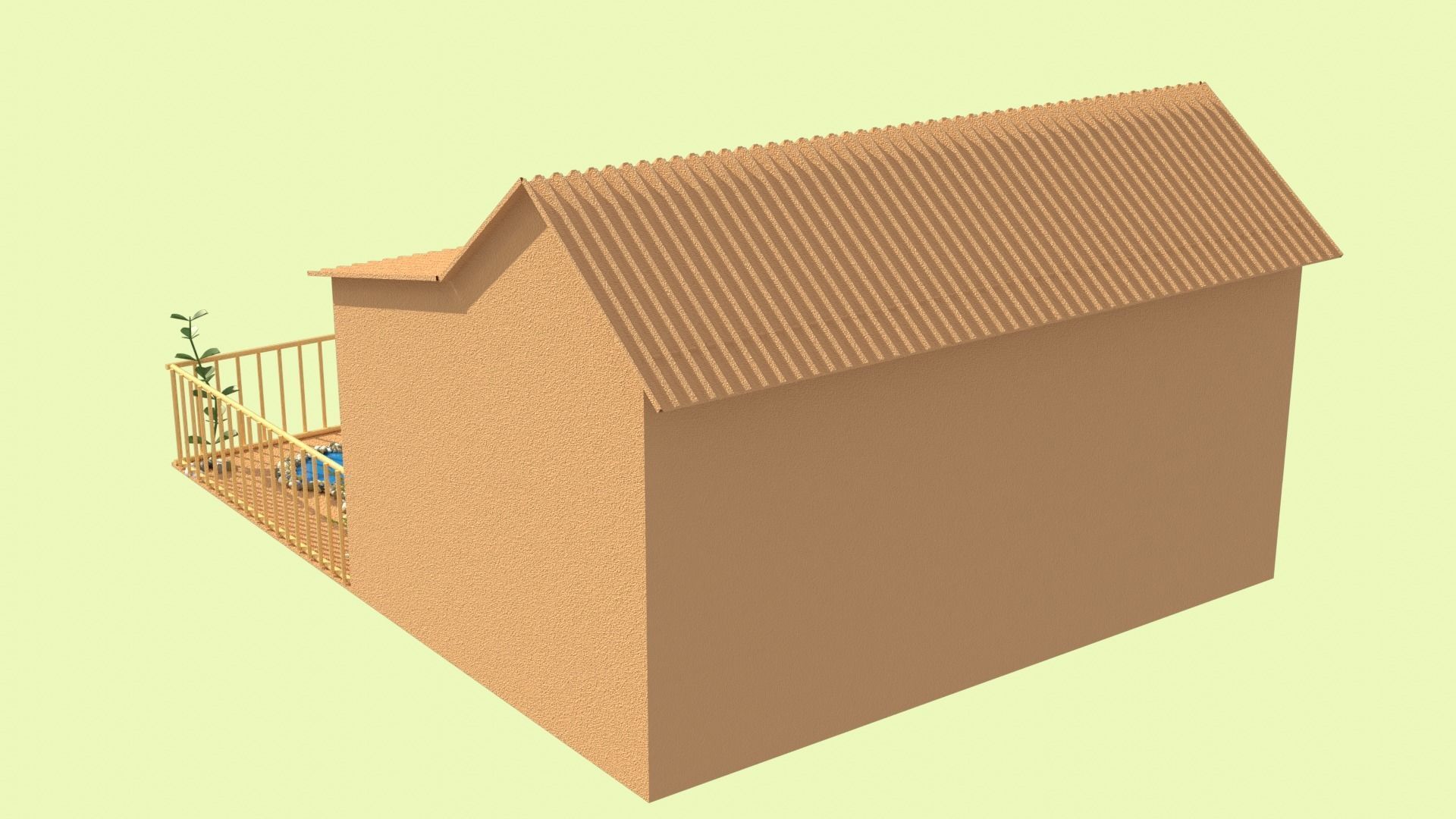Cardboard house in some formats 3D model_27