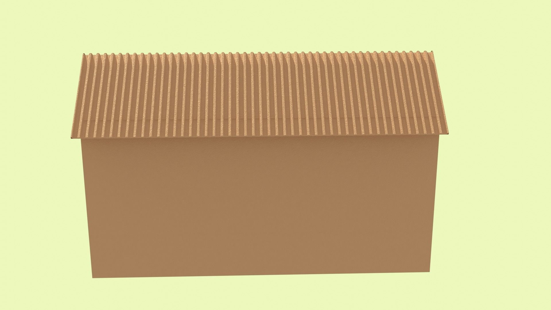 Cardboard house in some formats 3D model_24