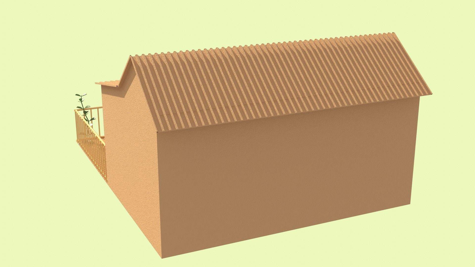 Cardboard house in some formats 3D model_26