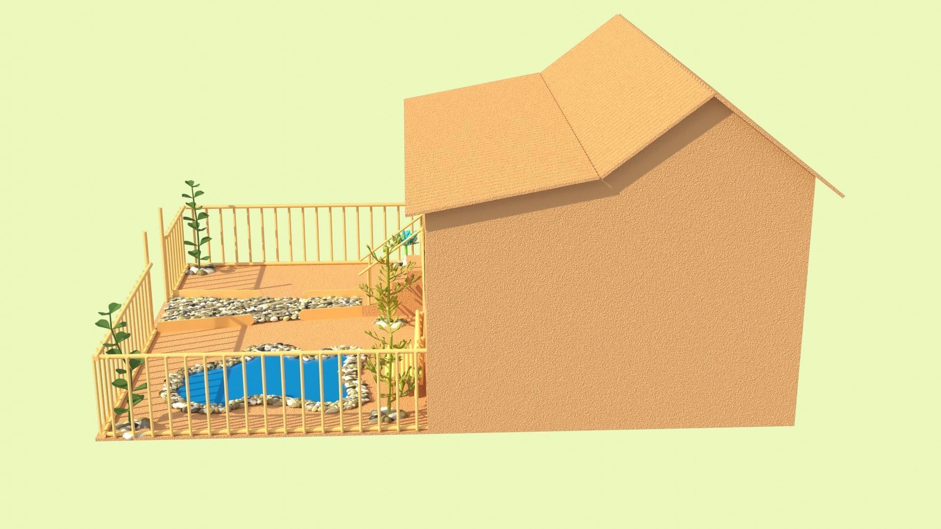 Cardboard house in some formats 3D model_32
