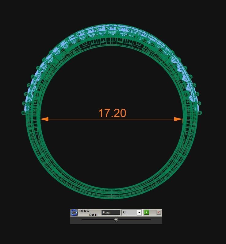 Diamond Jewelry Ring 3D print model_5