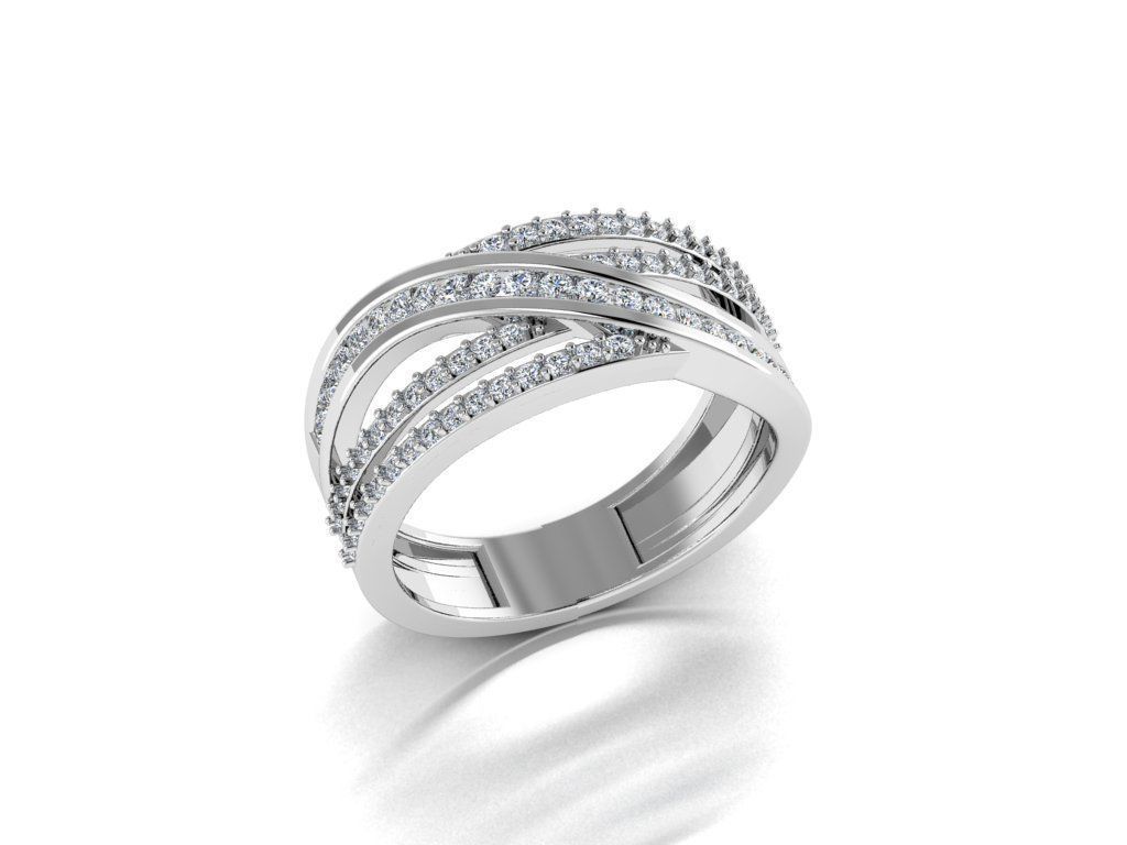Diamond Jewelry Ring 3D print model_16