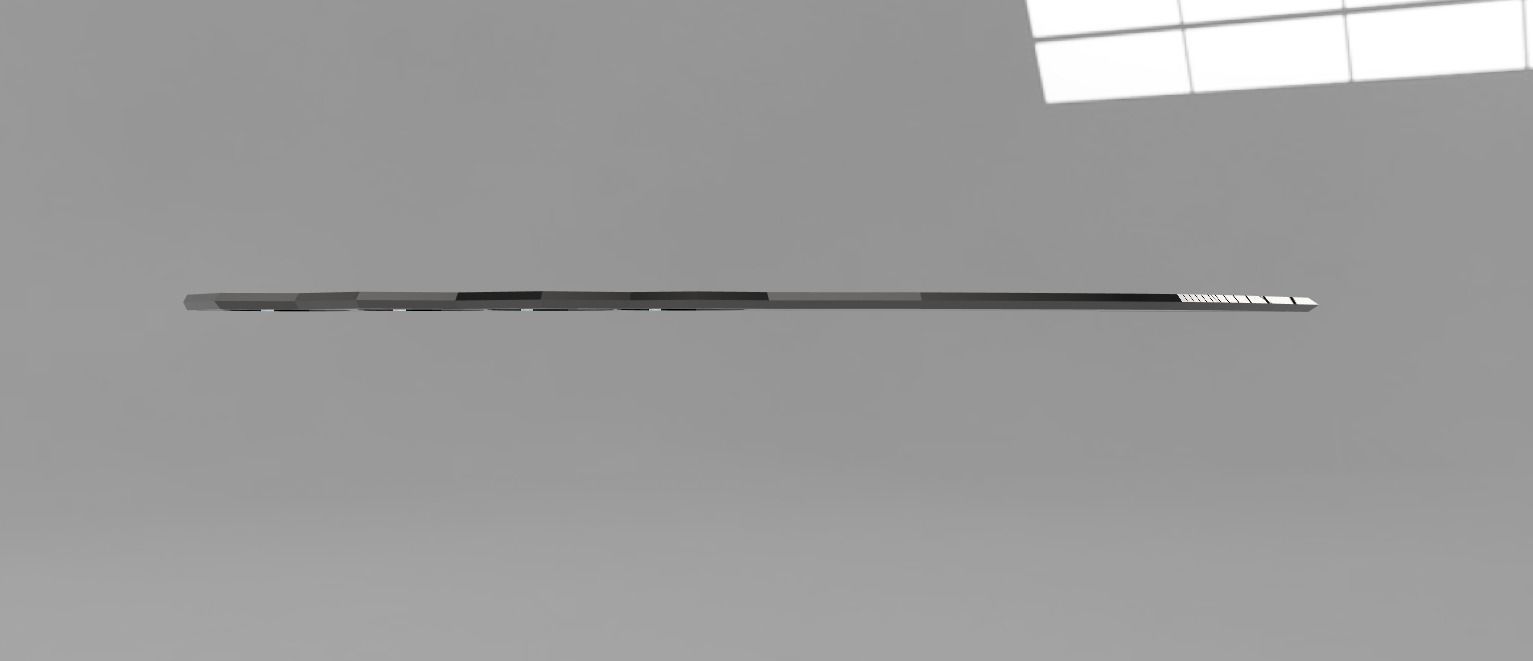 Asuma Chakra Blade 3D model_1