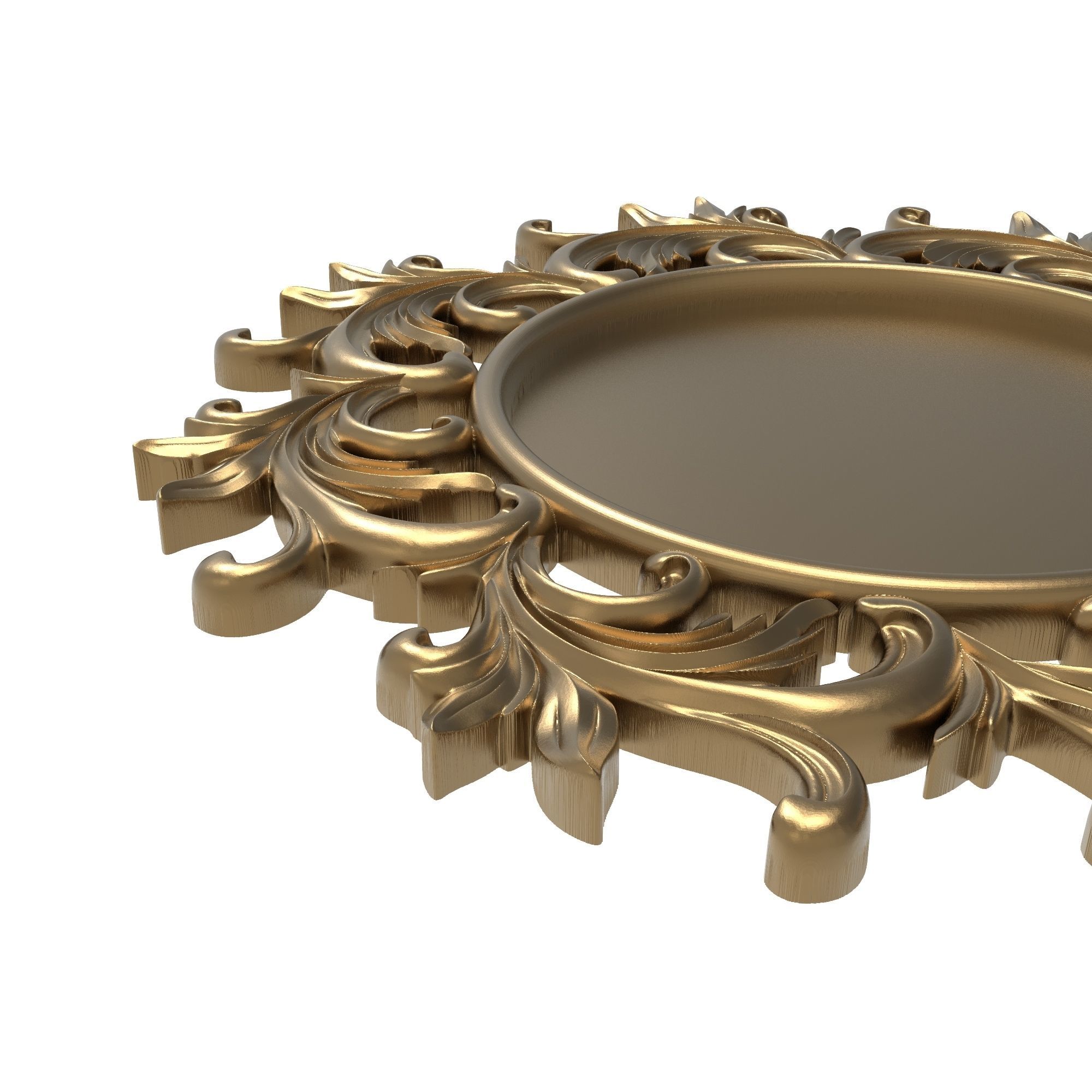 carved frame 3D model_7