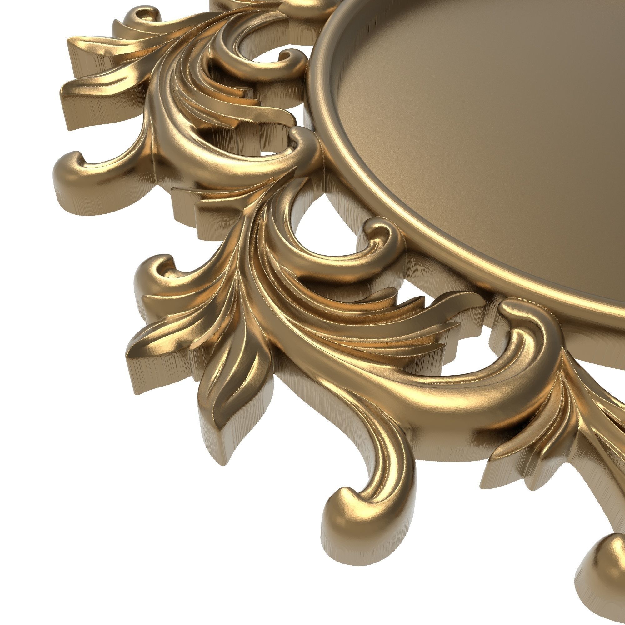 carved frame 3D model_3