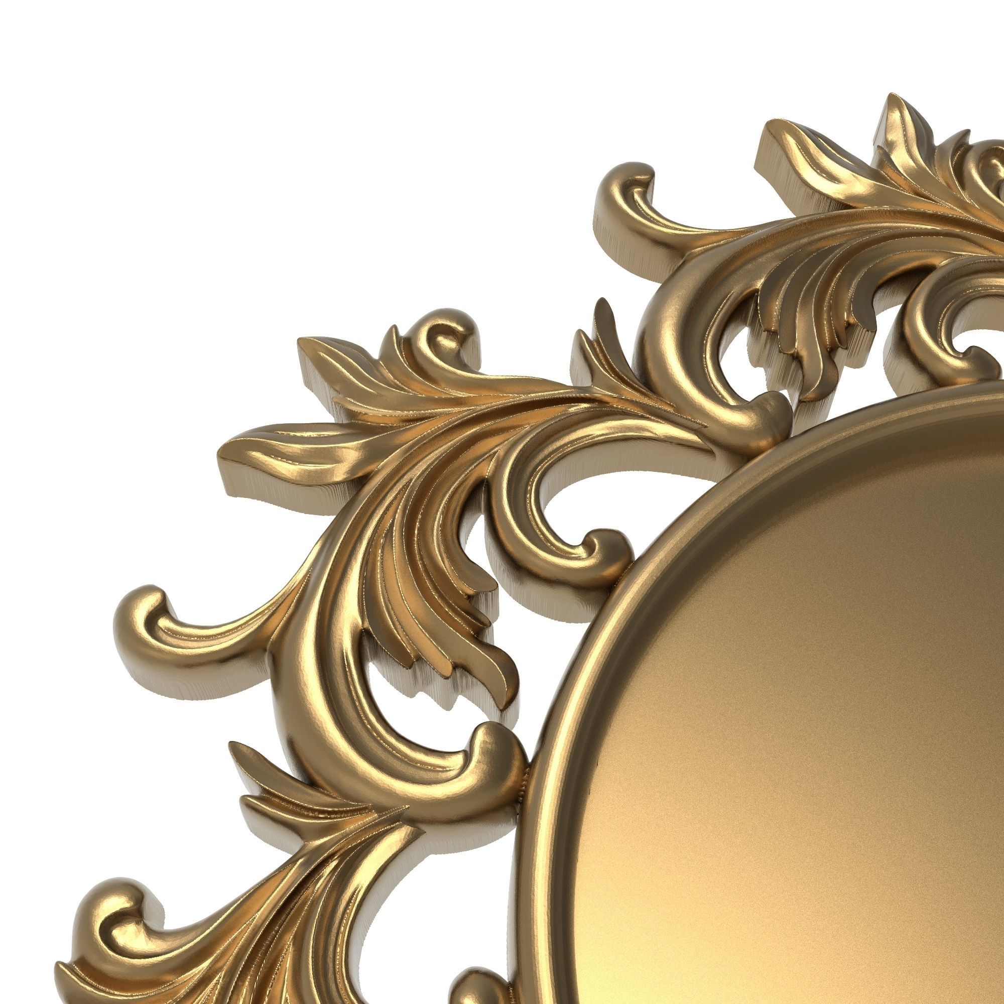 carved frame 3D model_5