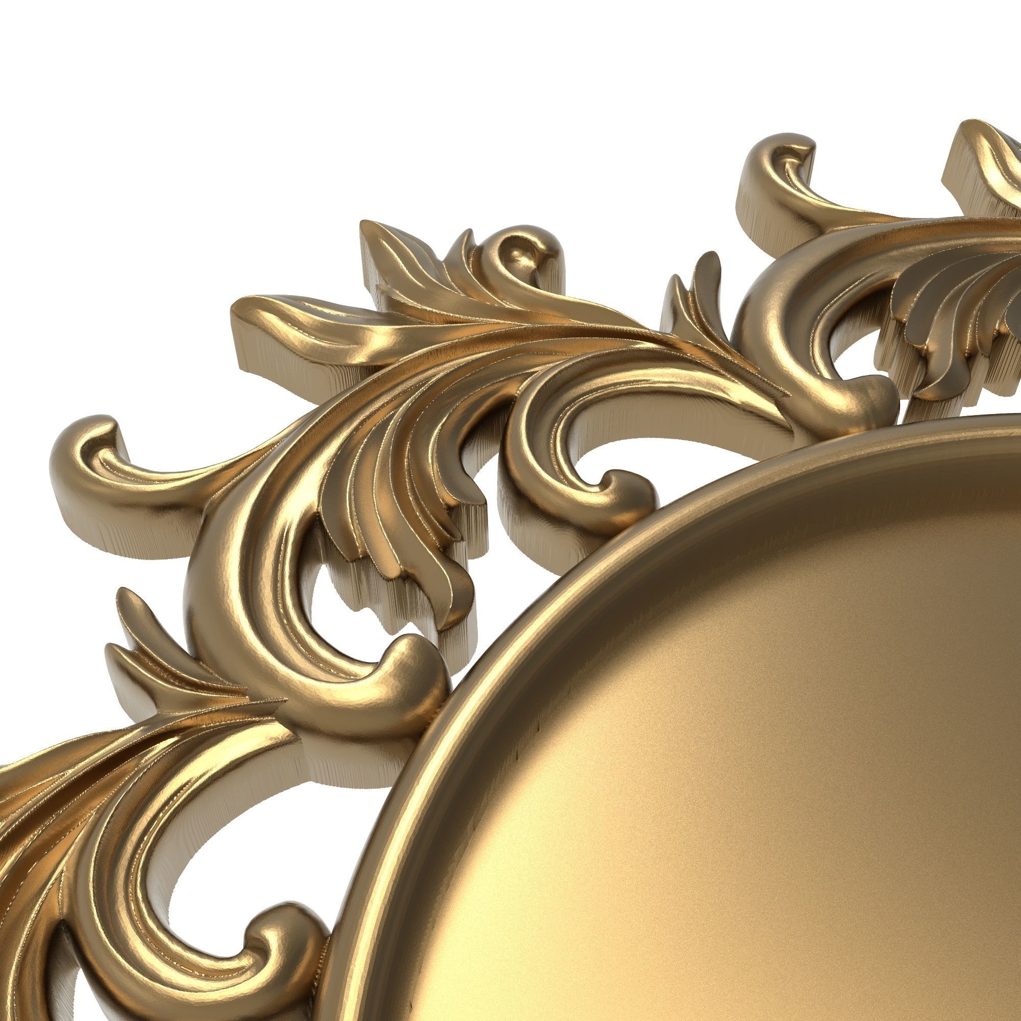 carved frame 3D model_2