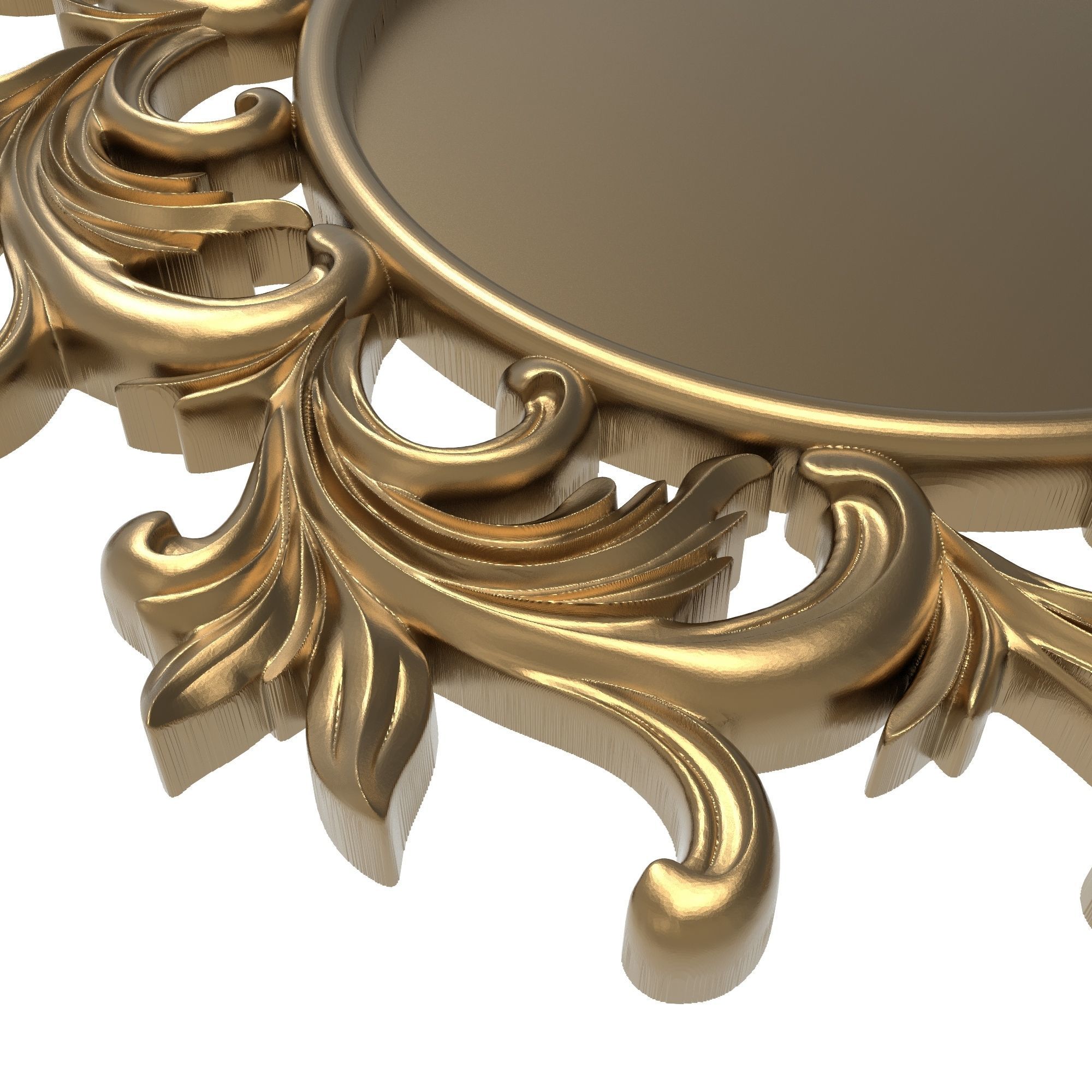 carved frame 3D model_6