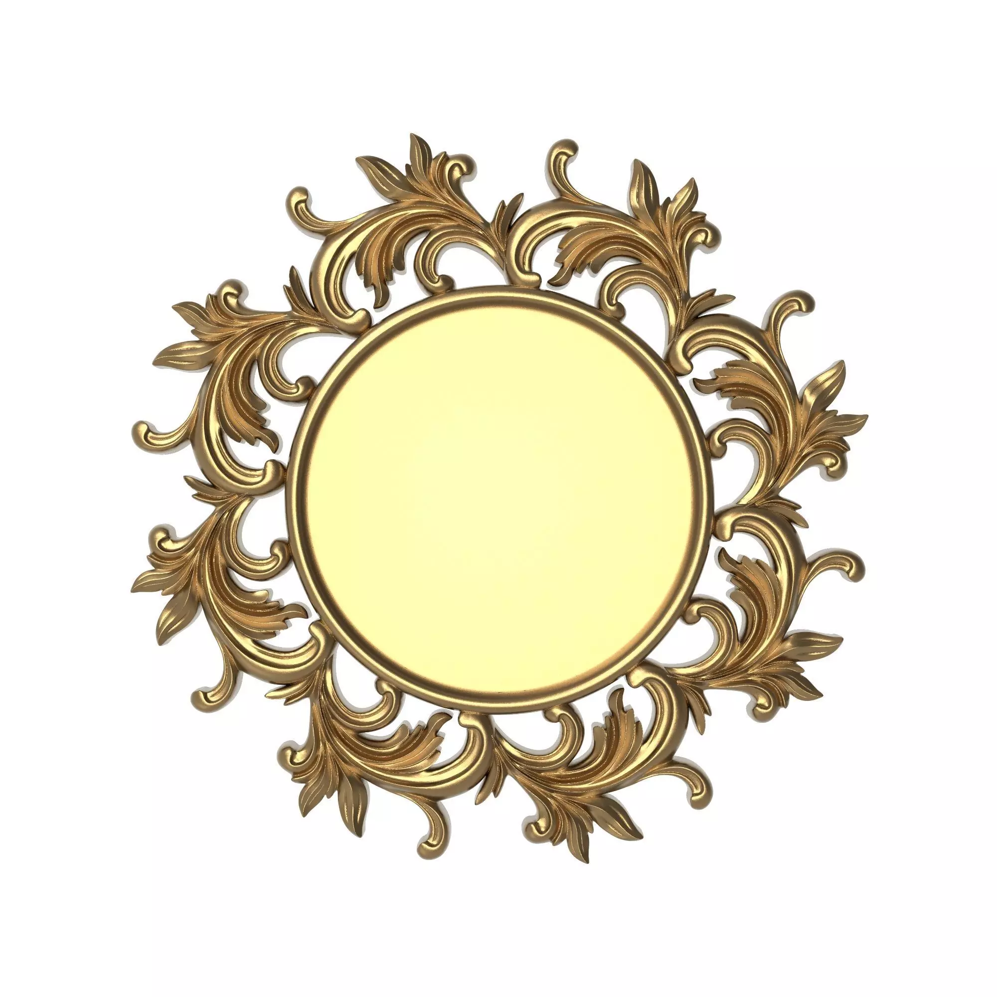 carved frame 3D model_0