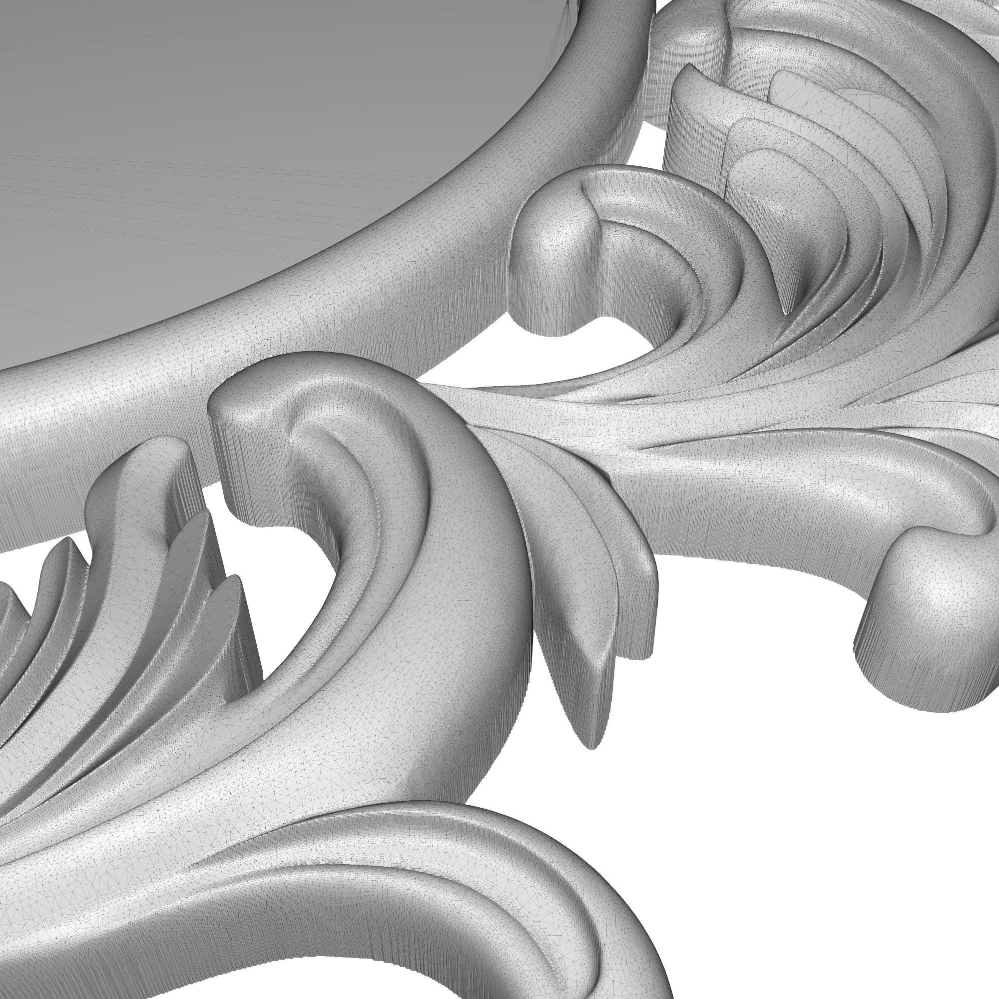 carved frame 3D model_9