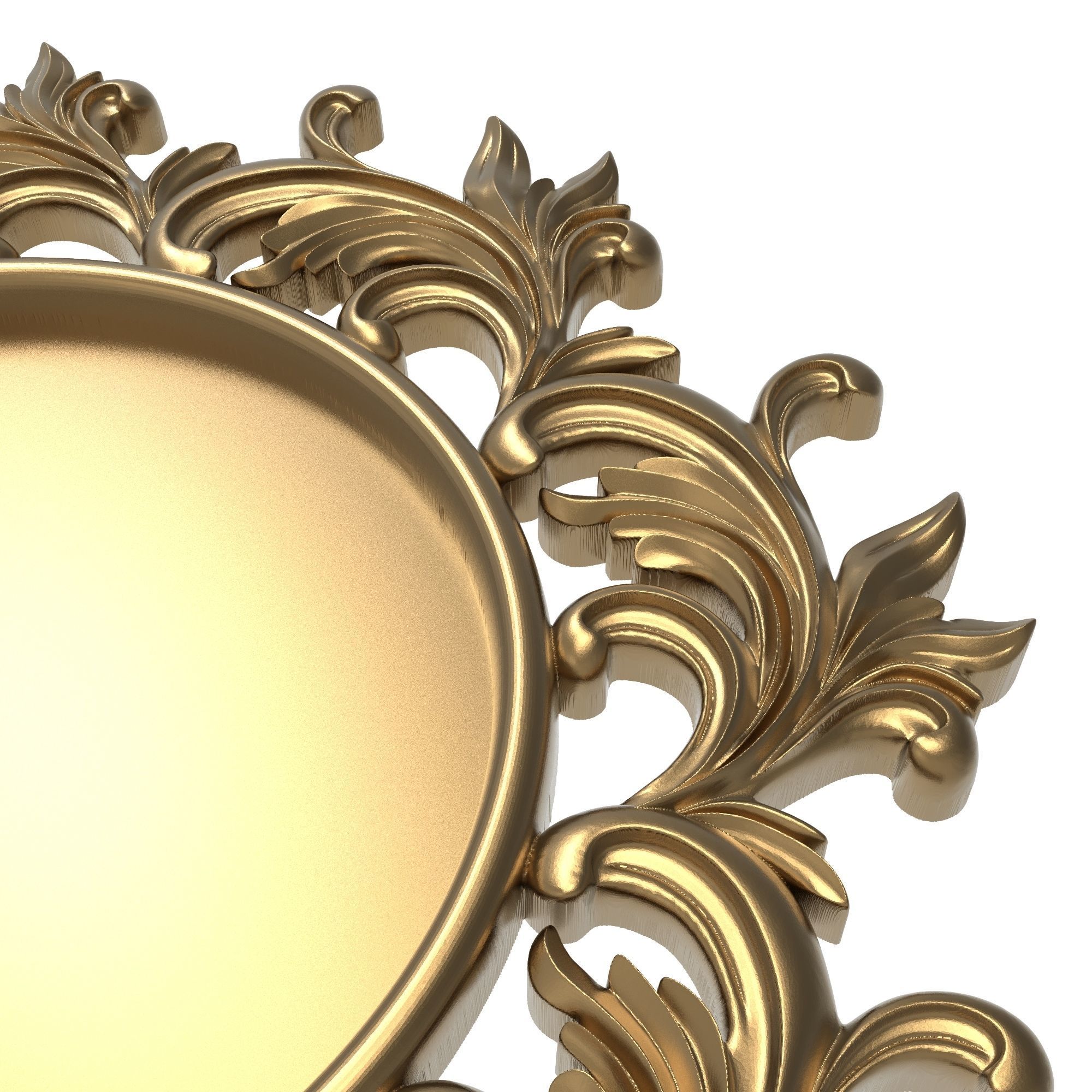 carved frame 3D model_4