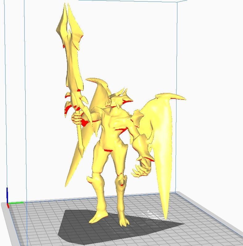 Aatrox 3D Model sword wielding character 3D print model_2