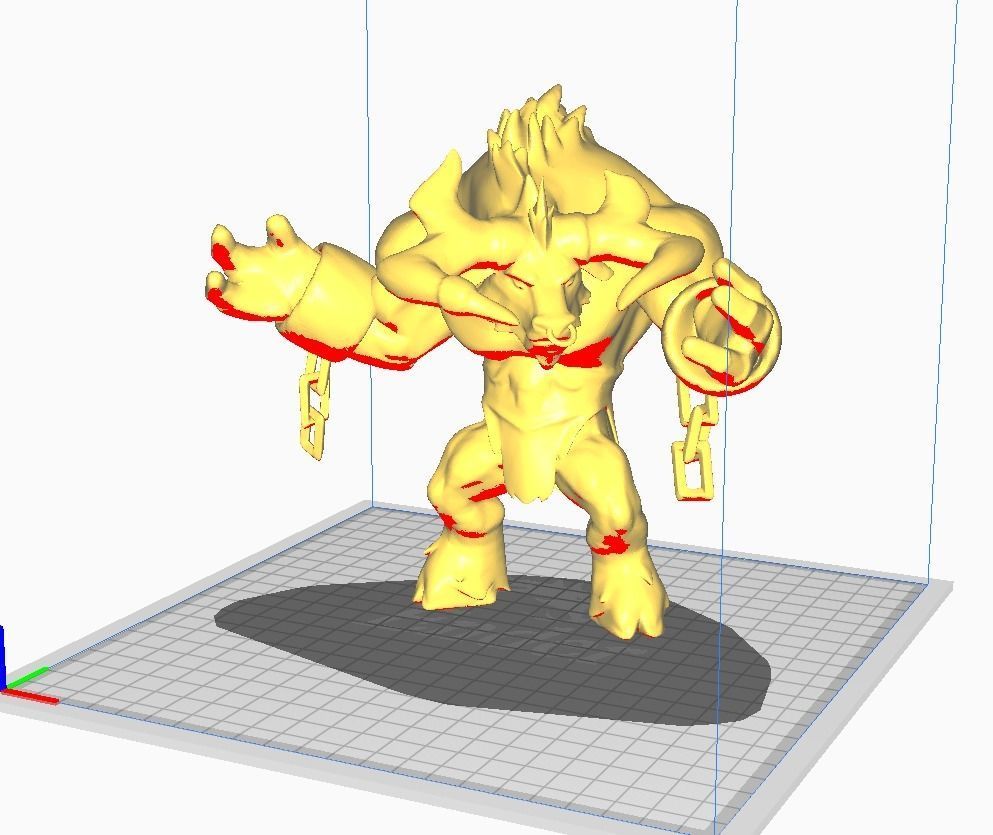 Alistar 3D Model bull 3D print model_2