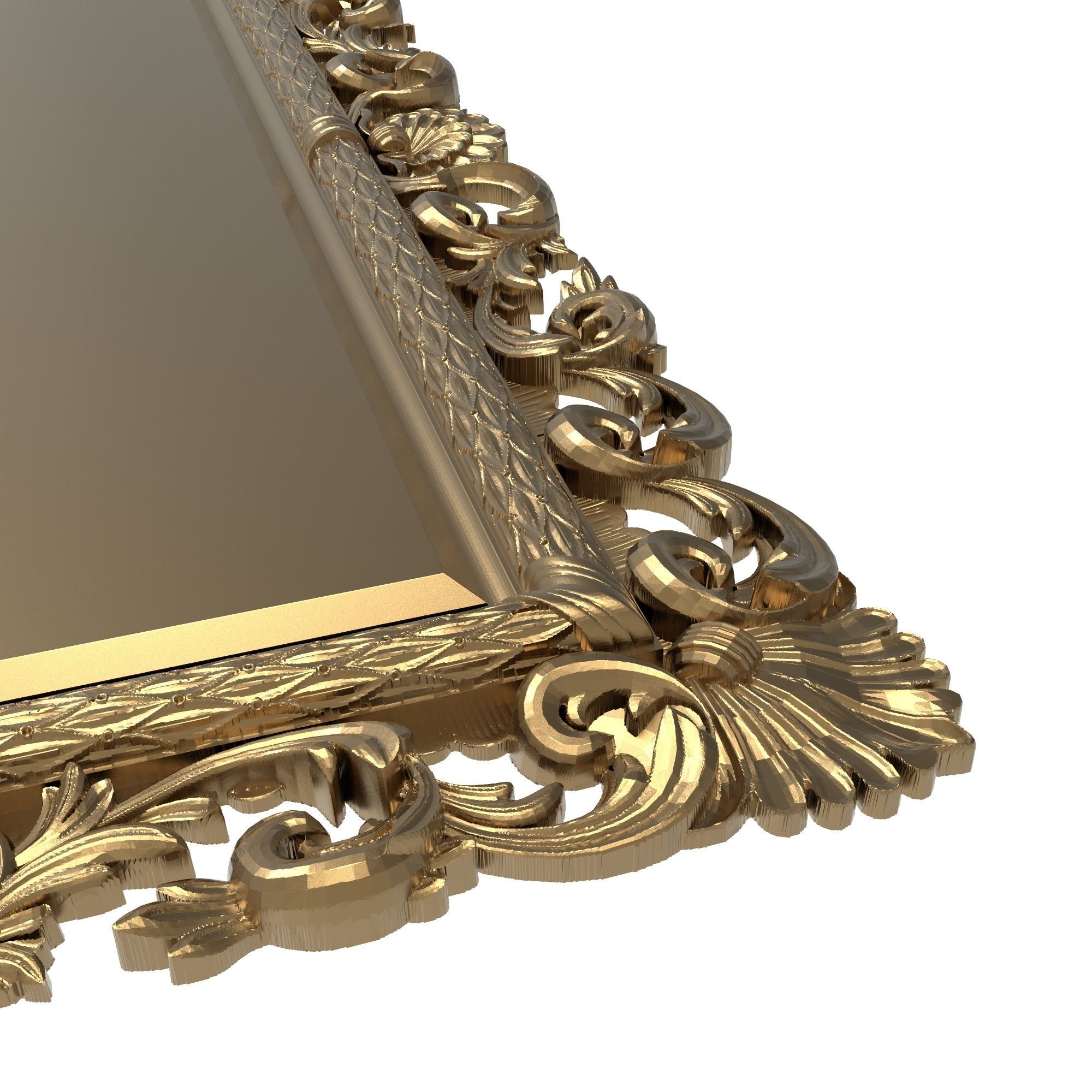 carved frame 3D model_6