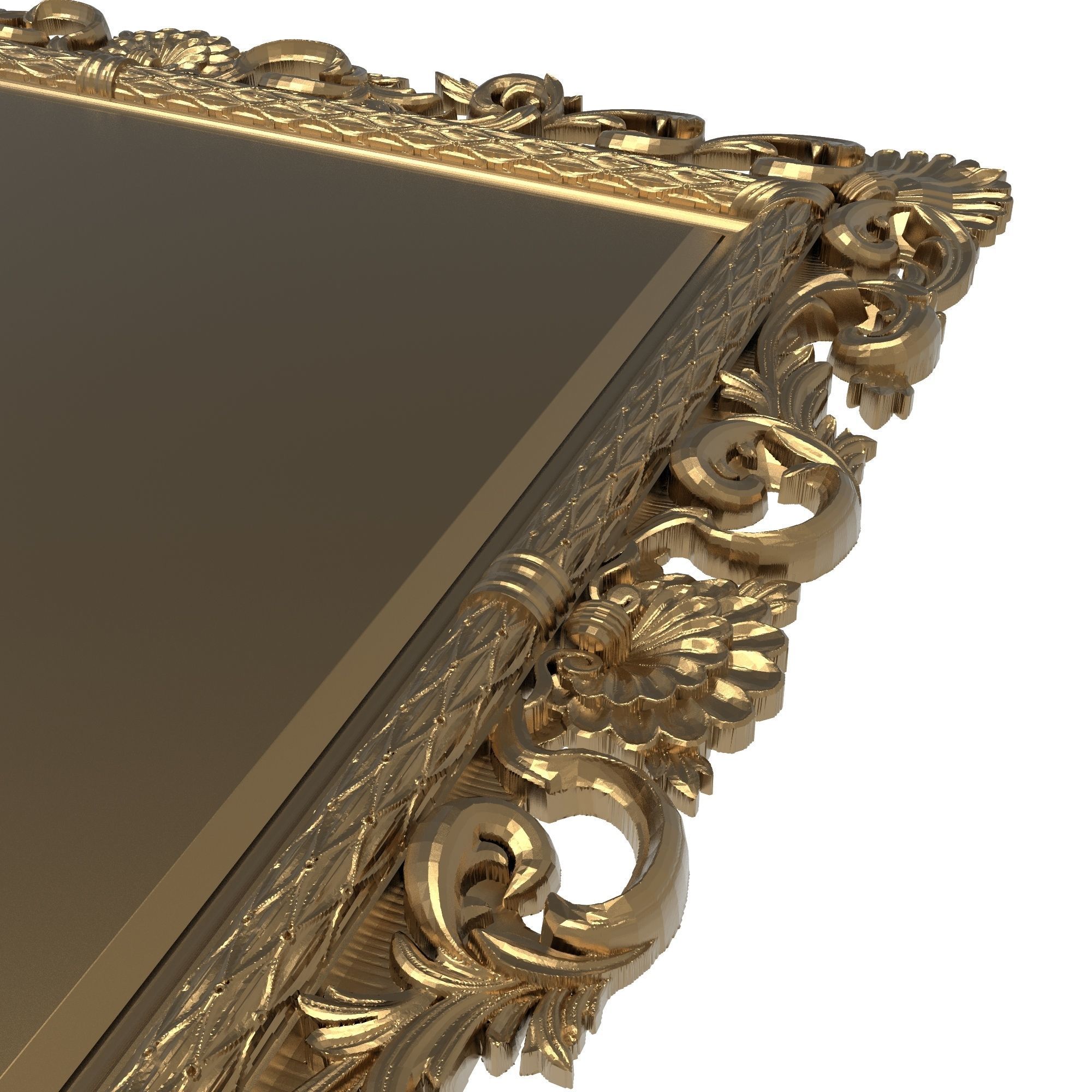 carved frame 3D model_5