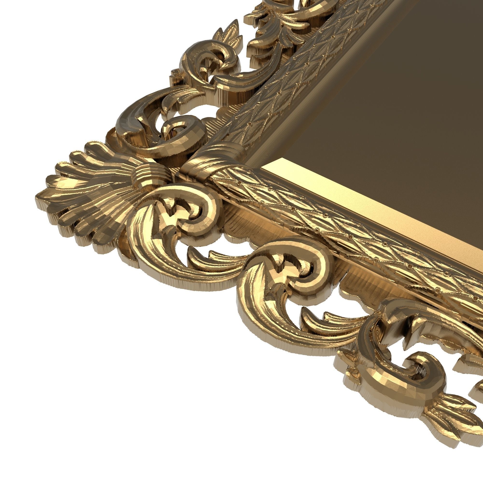 carved frame 3D model_8