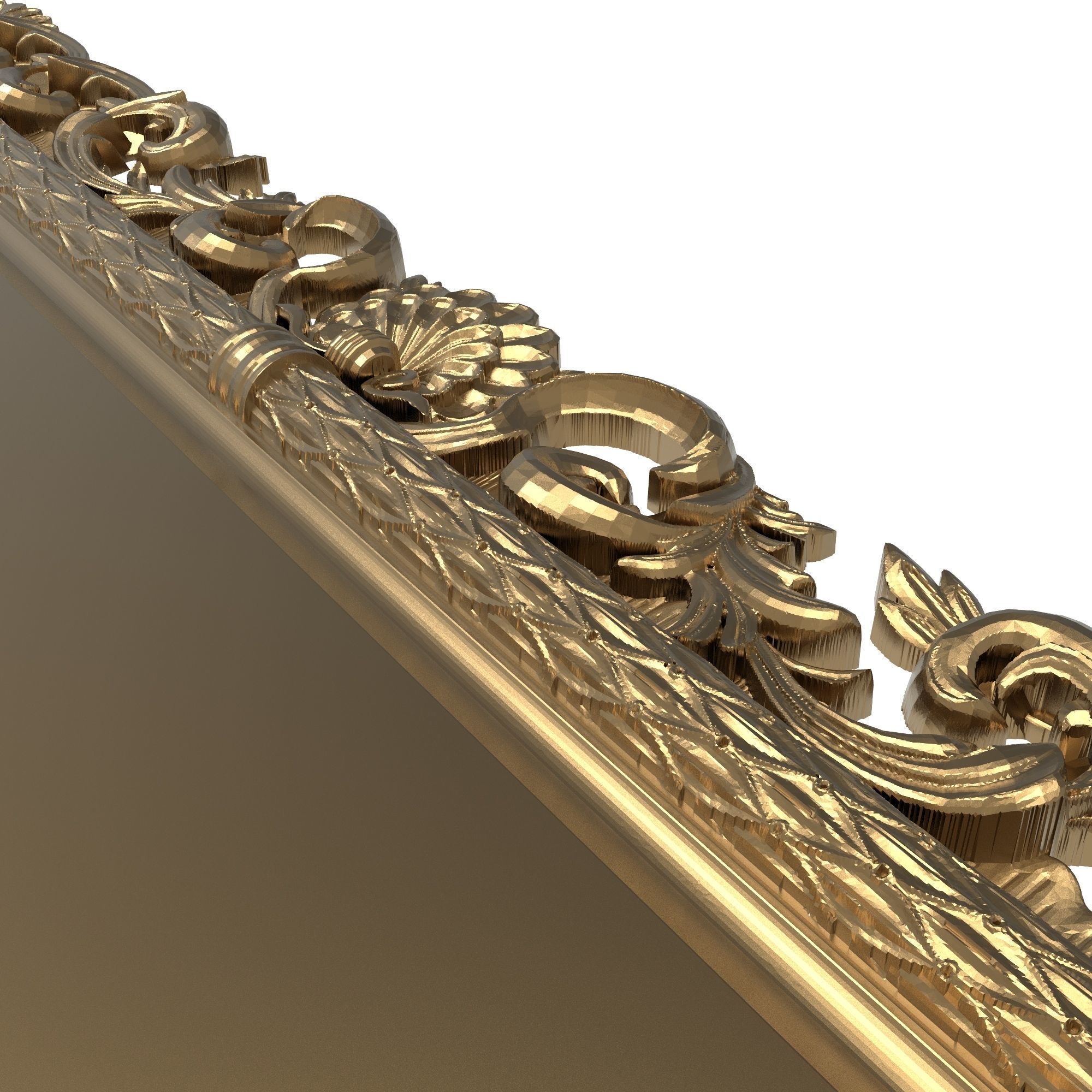 carved frame 3D model_7