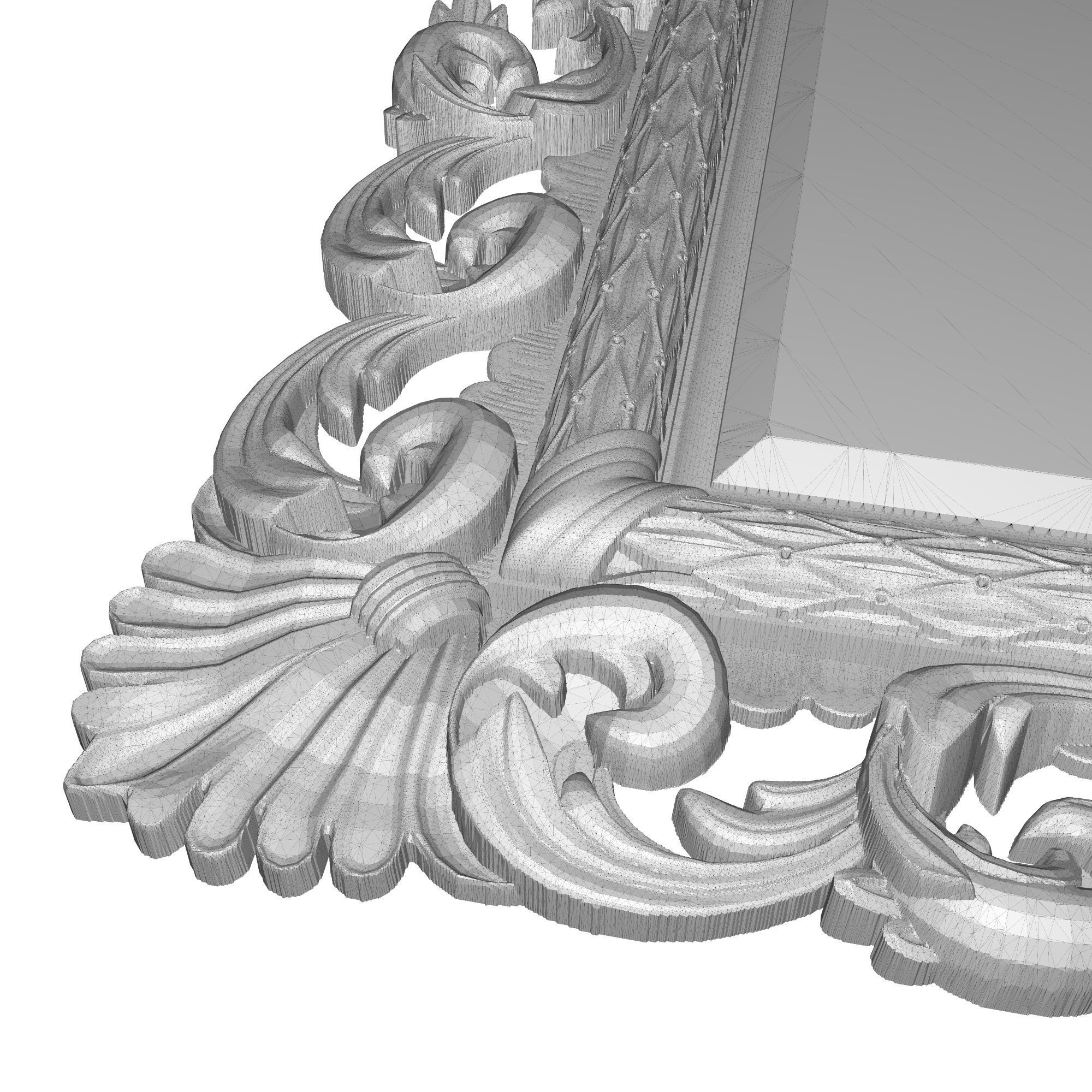 carved frame 3D model_10