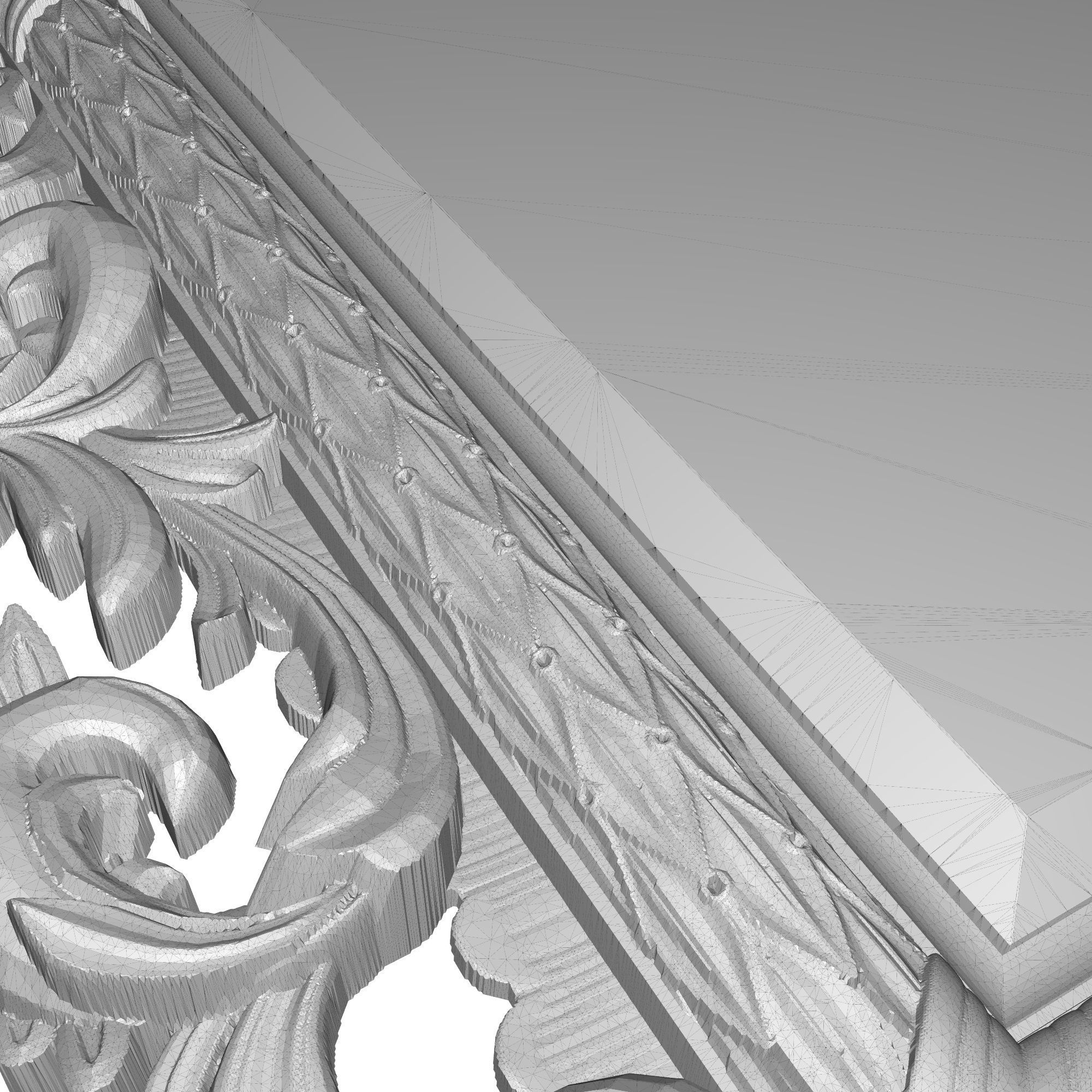 carved frame 3D model_11