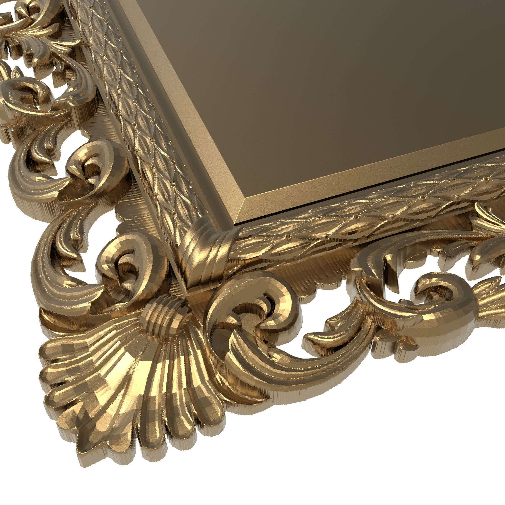 carved frame 3D model_4