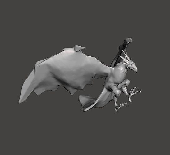 Anivia 3D Model flying dragon 3D print model