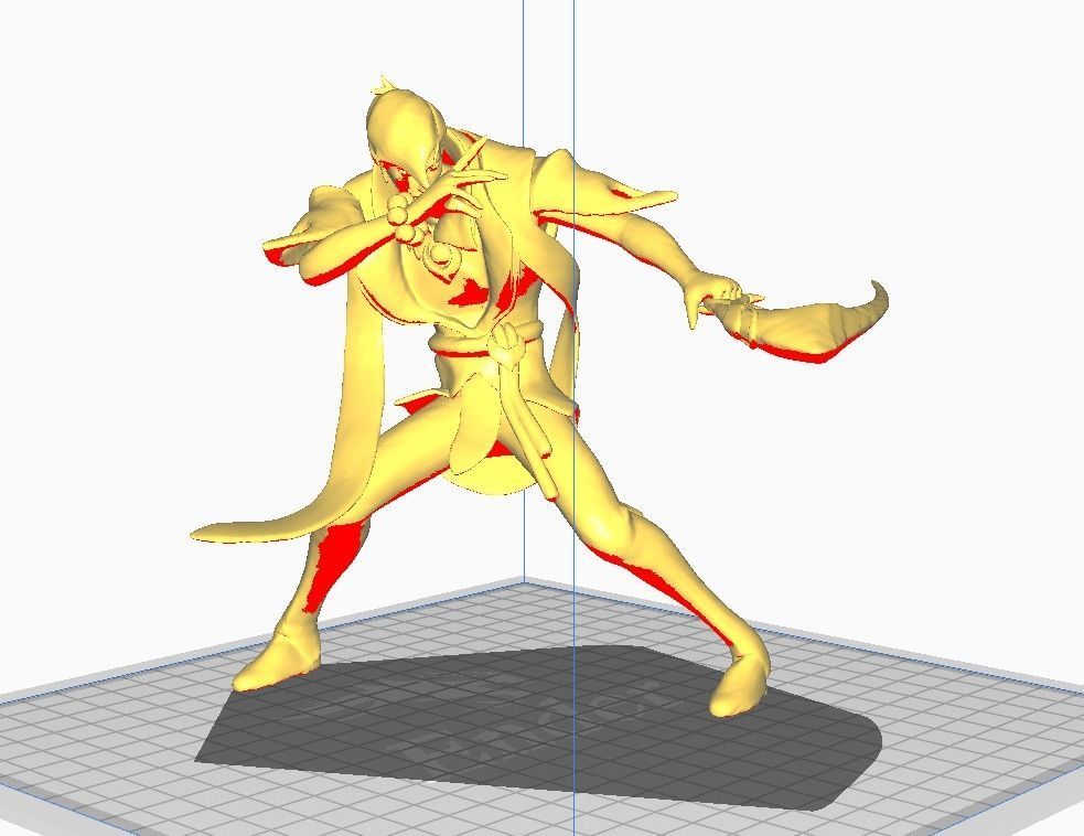 Aphelios 3D Model swordsman 3D print model_2